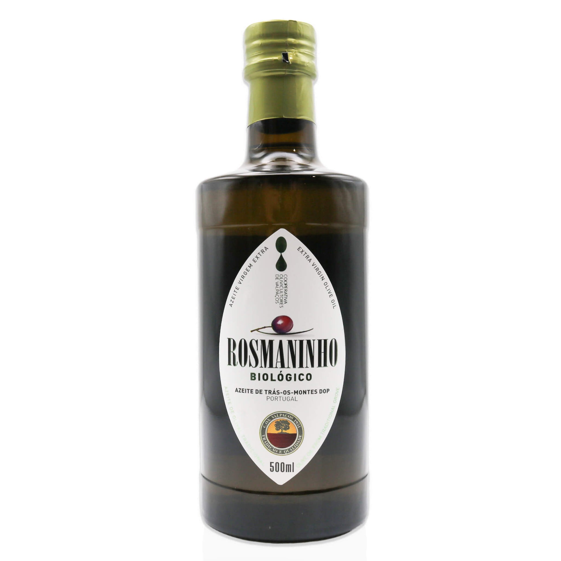 Rosmaninho Olive oil with white background