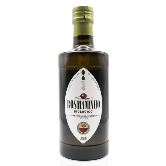 Rosmaninho Olive oil with white background